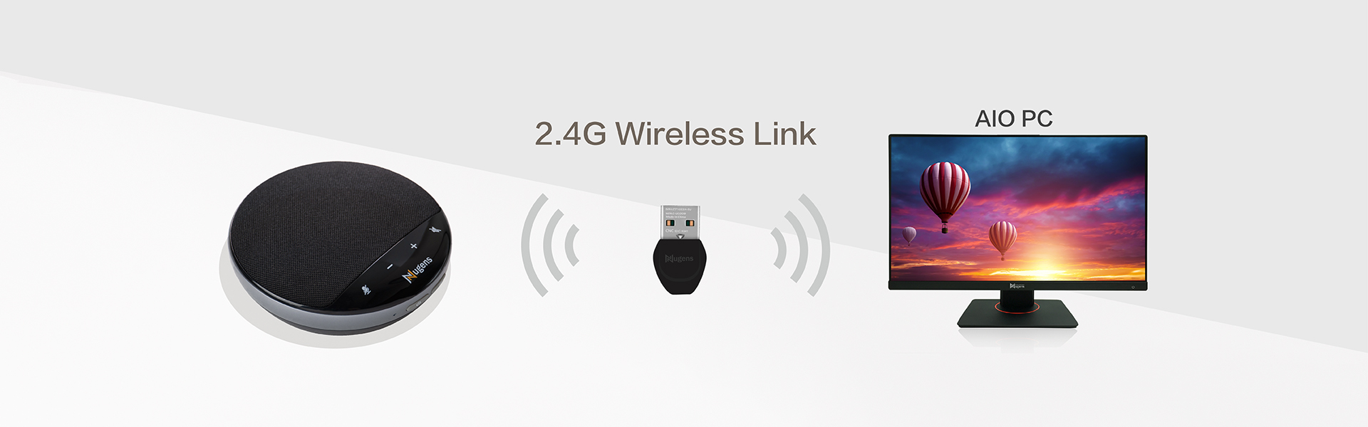 Nugens USB Wireless Link Speakerphone 2.4G Wireless