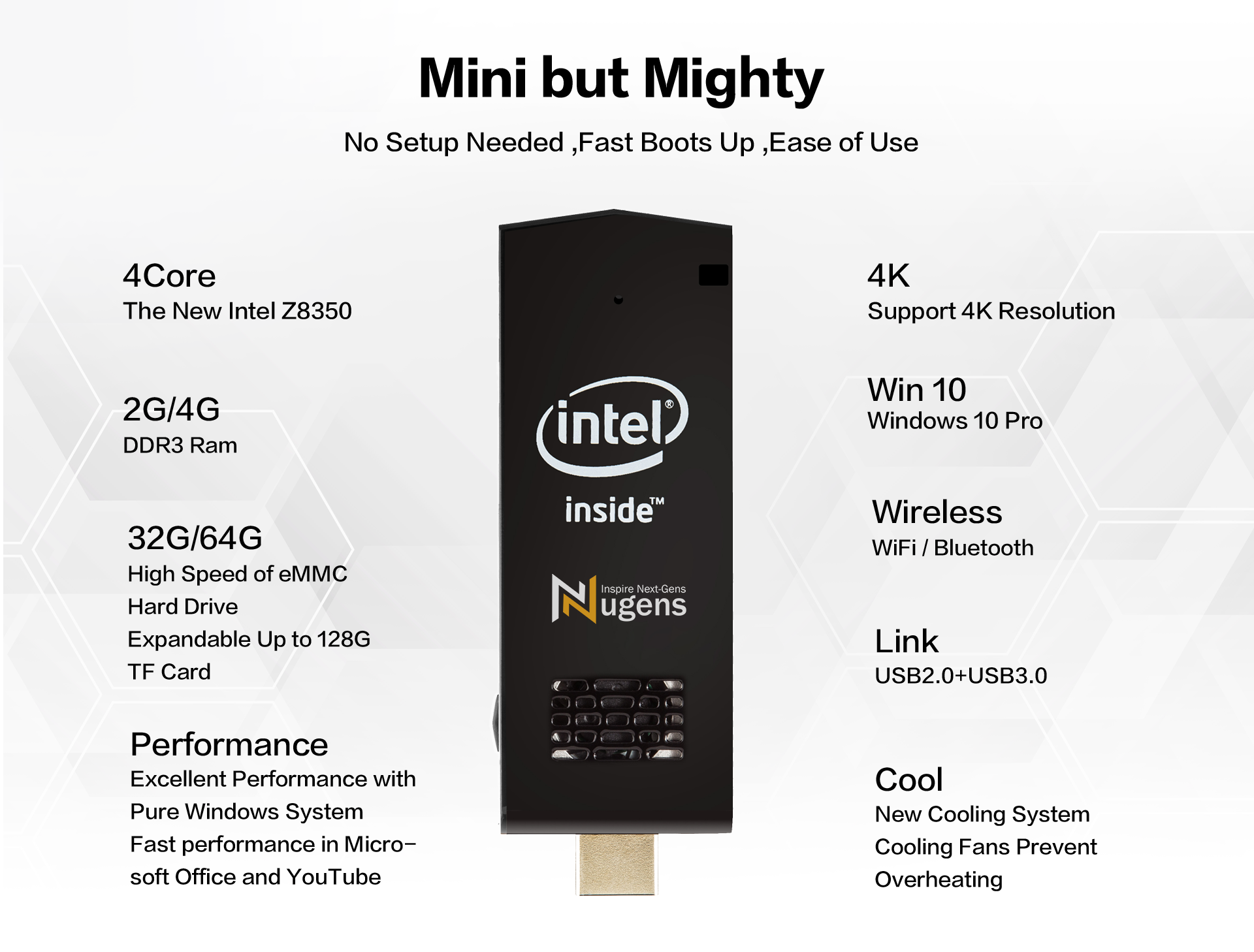 Mini but Mighty,No Setup Needed Fast Boots Up Ease of Use